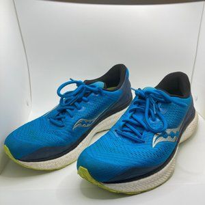 Saucony Mens Blue Triumph 18 Comfort Running Shoe 10